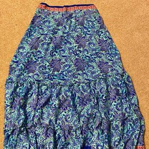Patterned maxi skirt